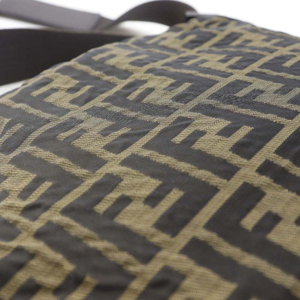 FENDI Brown Canvas Zucca Shoulder Bag - Picture 12 of 14